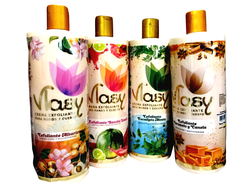 Crema Exfoliante para manos y cuerpo Vlasy 1000ml -D murano